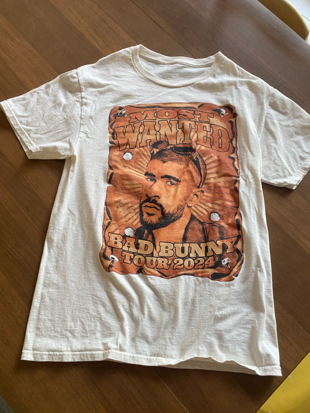 Bad Bunny Tour 2024 Most Wanted Tee Small